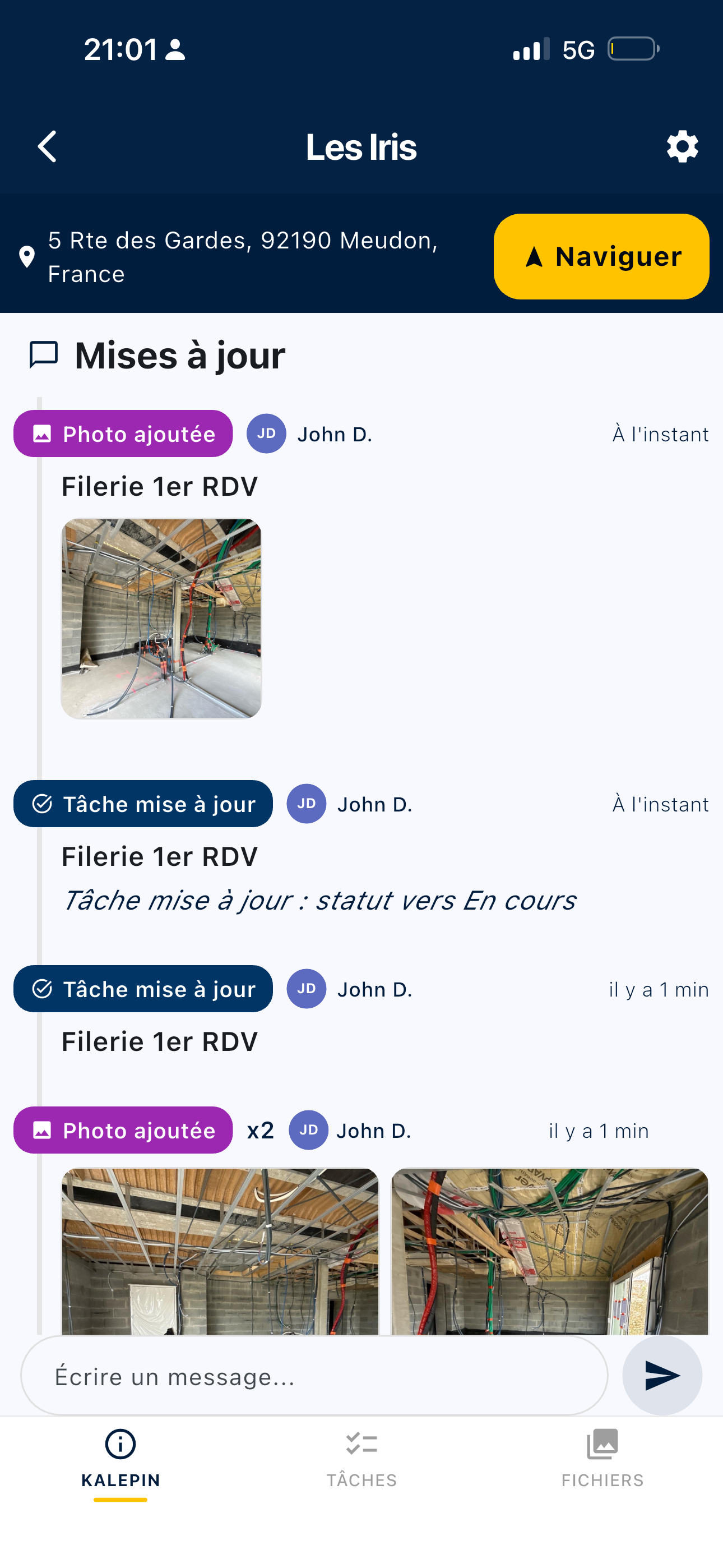 Kalepin - Activity feed